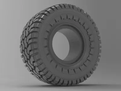 Truck tire 3D print model