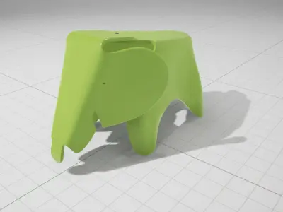 Eames Elephant Stool UE4 3D model
