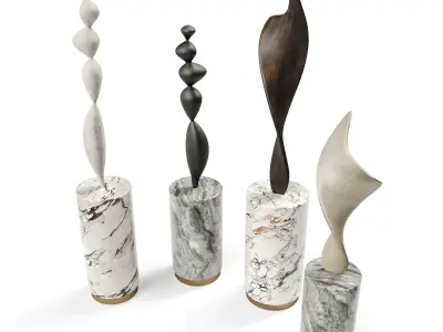 Nicolas Shurey Adegio and Oar Low-poly 3D model