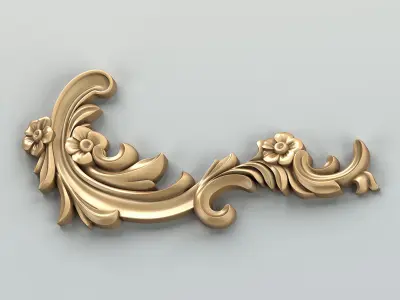 Corner decor 025 3D model