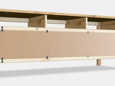 HEMNES TV bench 2 3D model