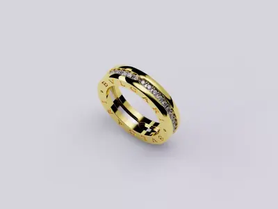  Bzero Style Ring 3D print model