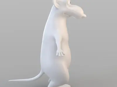 Cartoon Big Mouse 3D model