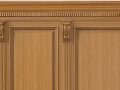 Wooden panel 02 03 3D model