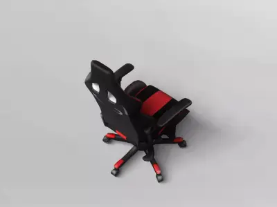 Ergonomic Racing Style Gaming Chair 3D Model 3D model