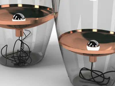 Brokis Kupfer Lamp Set 3D model
