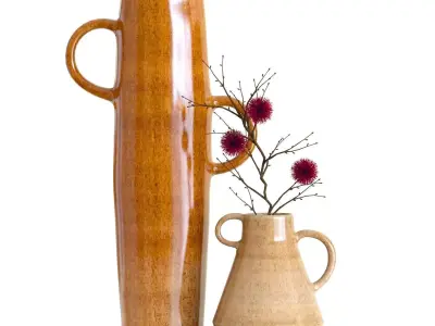Crate and Barrel Leavitt and Leahigh vases 3D model