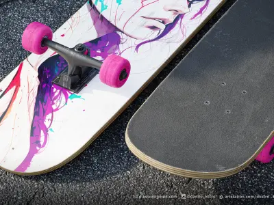 Realistic Skateboard  3D model