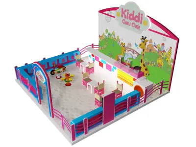 Booth Exhibition Stand a395b 3D model