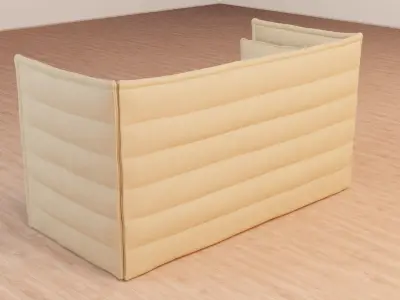  Furniture Studio couch 3D model   Low-poly 3D model