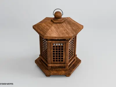 Japanese Lamp 3D model