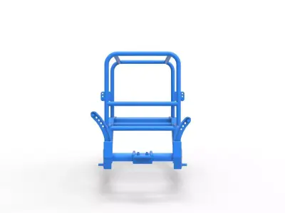 Frame of Vintage Supermodified stock car Version 2 Scale 1 to 25 3D print model