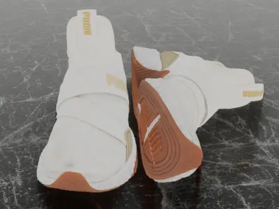 PUMA 3D SHOES - HIGH Low-poly 3D model