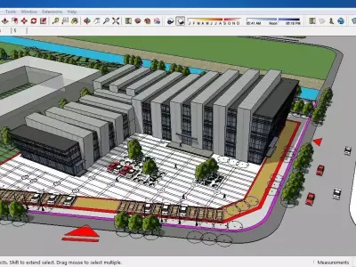 Sketchup Cultral Center E3 Free 3D model