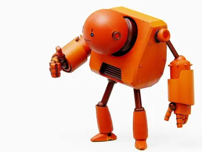TOON BOT FOGH Rigged for Unreal Engine - Unity - MIXAMO  3D model