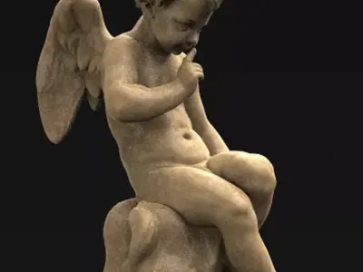 Angel boy 3d model 3D print model