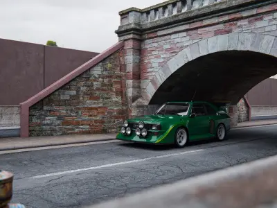 realistic street scene - blender 3D model