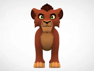 Kovu Cub Low-poly 3D model