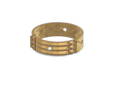 Atlantis Ring Number 26 3D print model