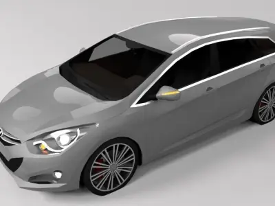 HYUNDAI I40 LOWPOLY Low-poly 3D model