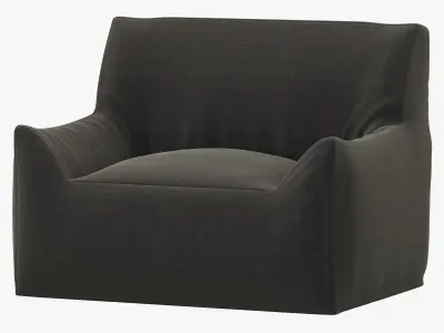 RH Teen Berlin Lounge Canvas Chair 3D model