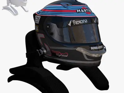 Stroll helmet 2017 Low-poly 3D model