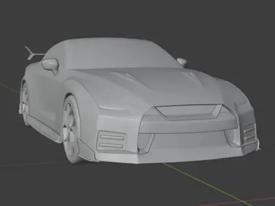 3D printable solid car 3D print model buy