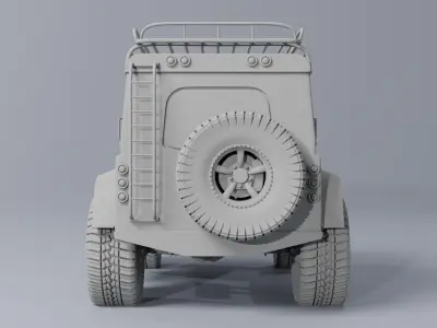 LAND ROVER DEFENDER 3D print model