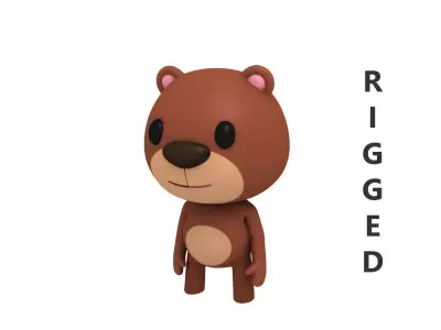 Rigged Bear 3D model