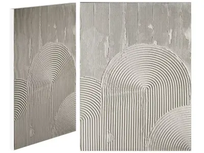 Relief panel 3D model