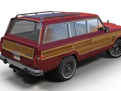 Jeep Wagoneer Low-poly 3D model