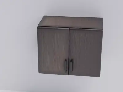 Kitchen cabinet Low-poly 3D model
