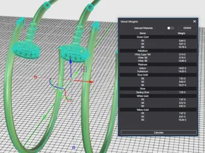 Earring Juste un Clou 3D print model
