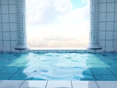 Calming PoolRoom Free 3D model