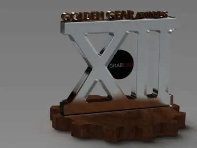 GoldenGear Awards 2012 Free 3D model