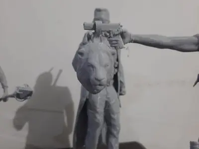 Lion keychain Free 3D print model