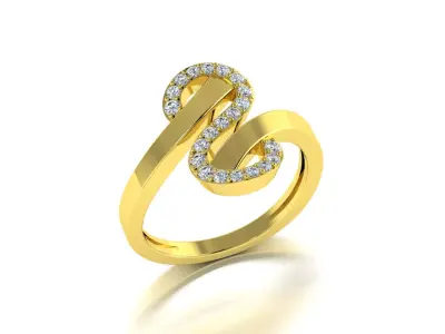Diamond Jewelry Ring 3D print model