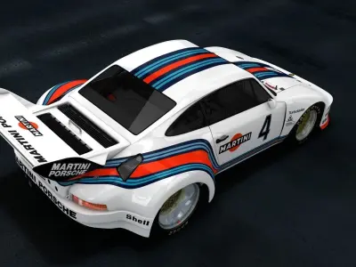 Porsche 935 Baby Le Mans Racing Car  3D model