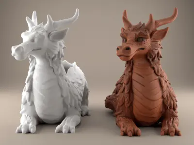Dragon Planter STL  Pot Urn Holder for Decoration 3D print model