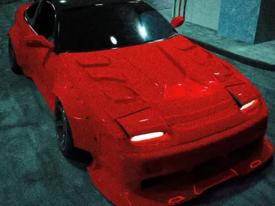 Nissan 180sx 3D model