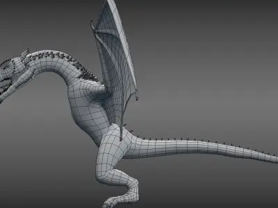 Dragon Low-poly 3D model