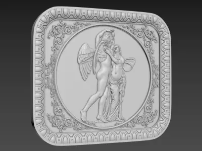 Bas-Relief Angels 3D model