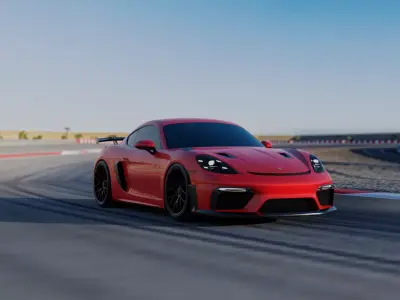 Porsche Cayman GT4 3D model