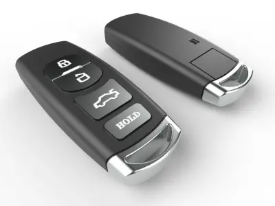 Car key Model 11 Low-poly 3D model