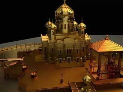 Chinese pavilion 3D model