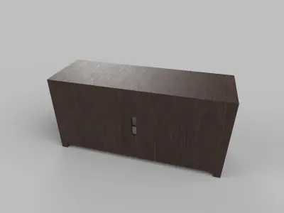 cabinet Low-poly 3D model