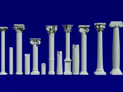 Columns Classic 3D model