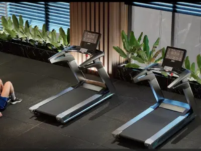 Luxury Gym and Indoor Games 3D Model Low-poly 3D model