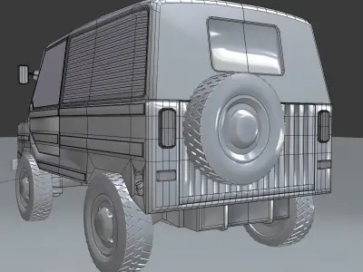 Liaz-969 gold car 3D model
