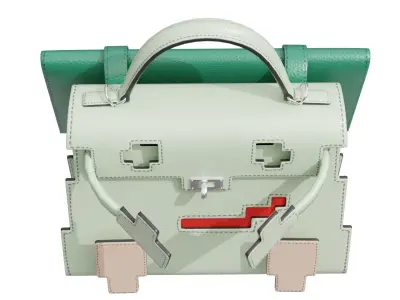 Hermes Kelly Doll Picto Bag Low-poly 3D model